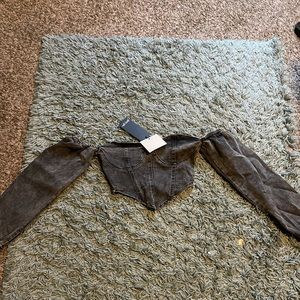 Nastygal corset long sleeve top